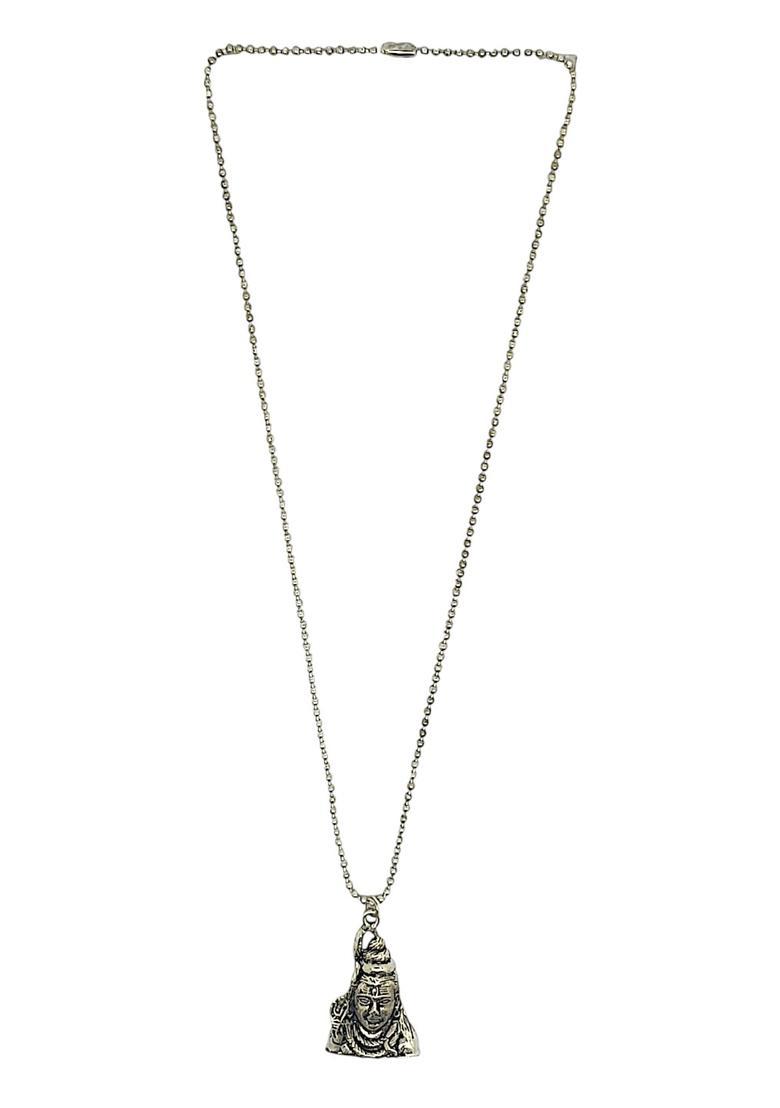 Silver Alloy Chain Pendant - Indya