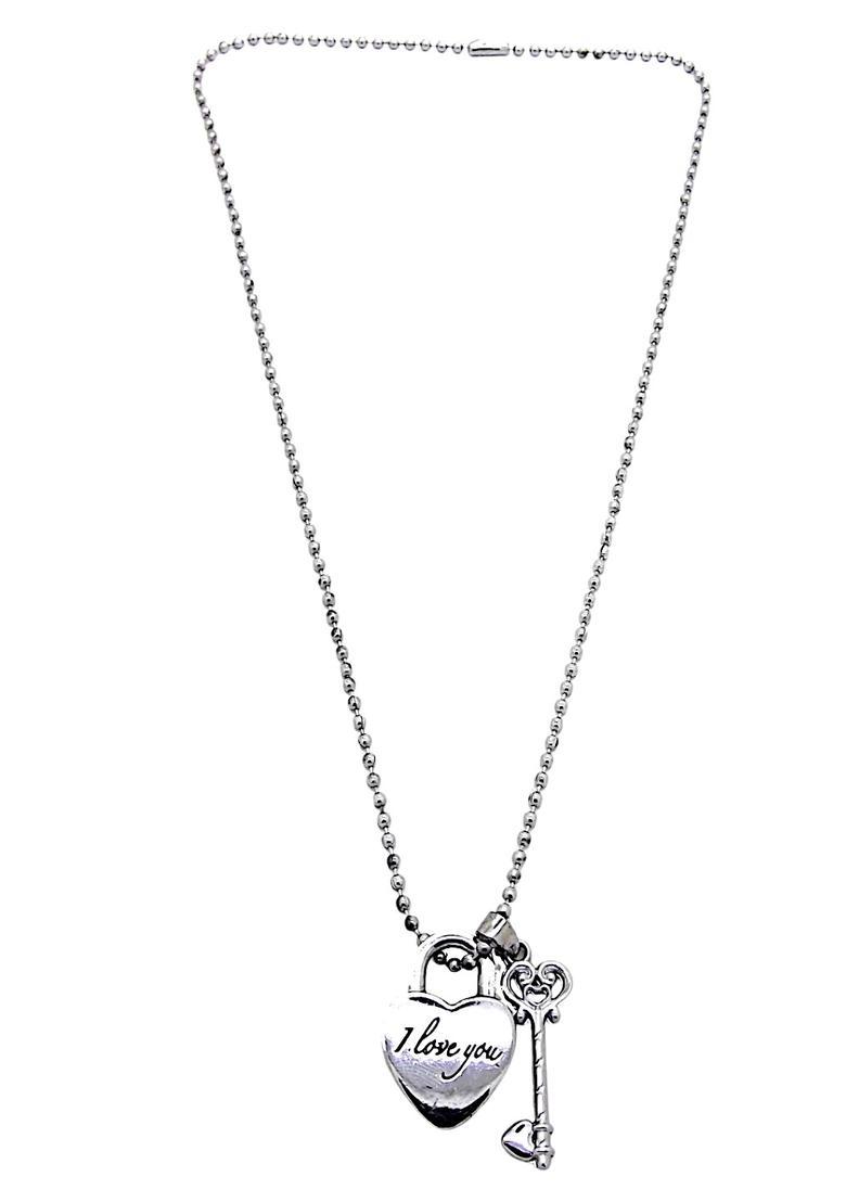 Silver Alloy Chain Pendant - Indya