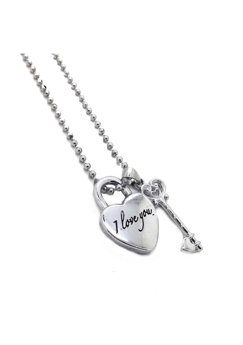 Silver Alloy Chain Pendant - Indya