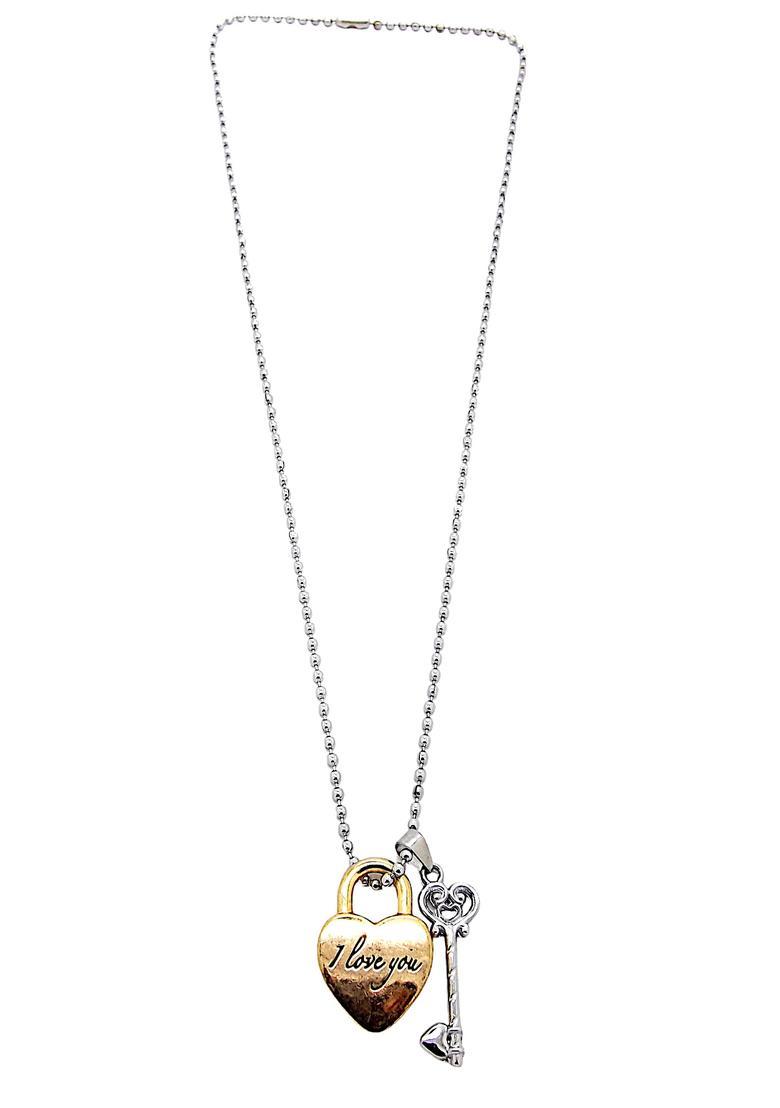 Silver Alloy Chain Pendant - Indya