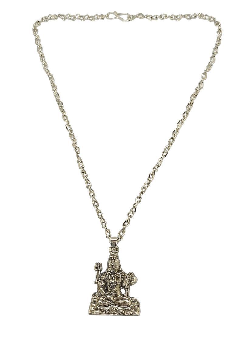 Silver Alloy Chain Pendant - Indya