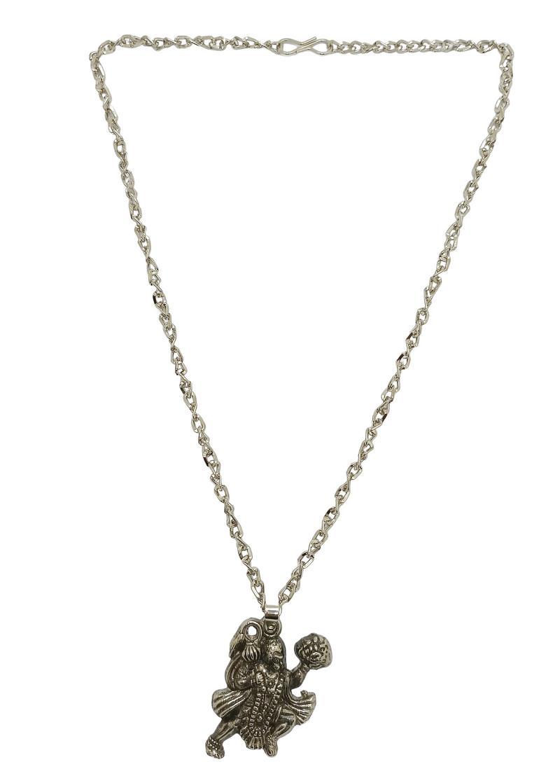 Silver Alloy Chain Pendant - Indya