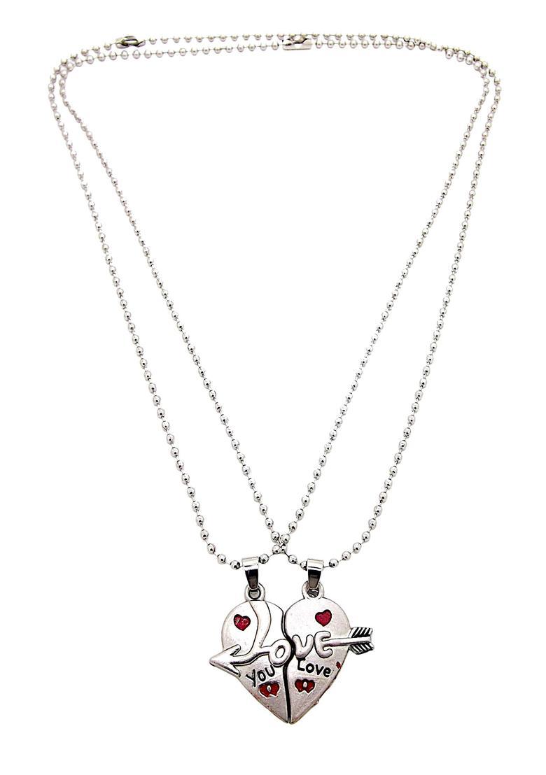 Silver Alloy Chain Pendant - Indya