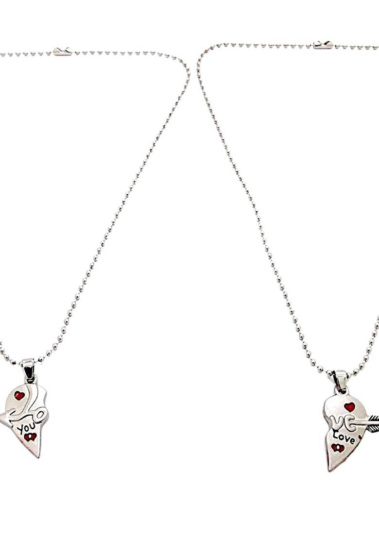 Silver Alloy Chain Pendant - Indya