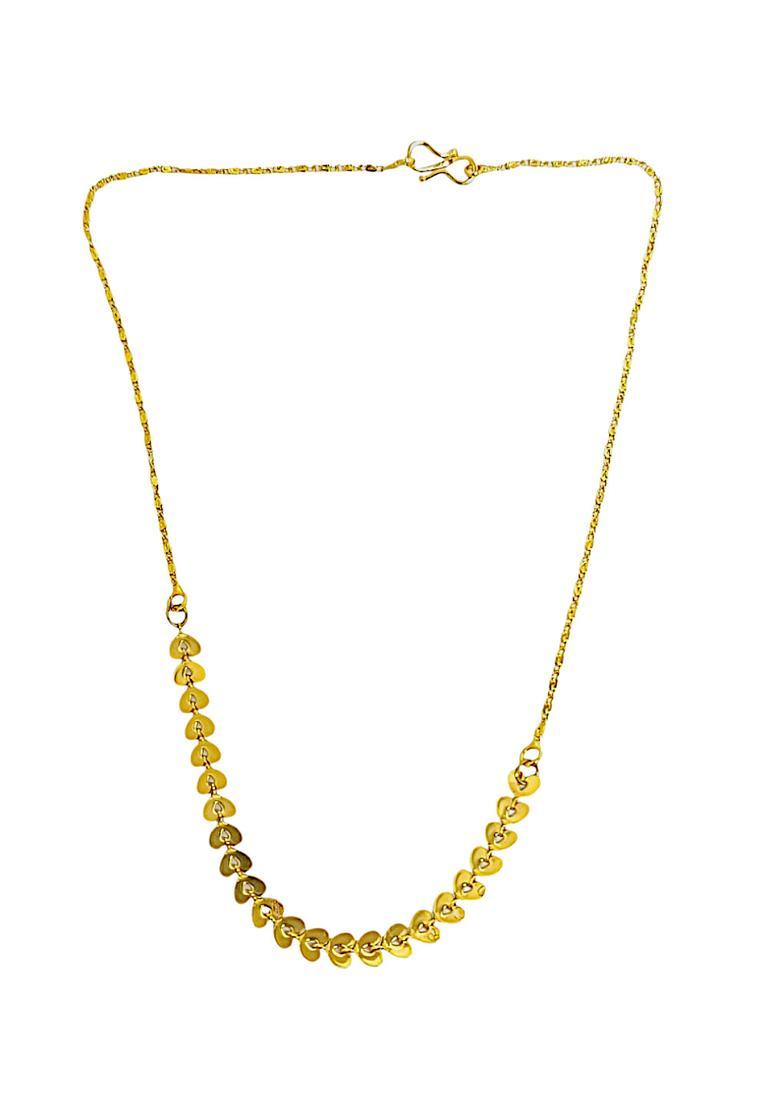 Golden Alloy Chain Pendant - Indya