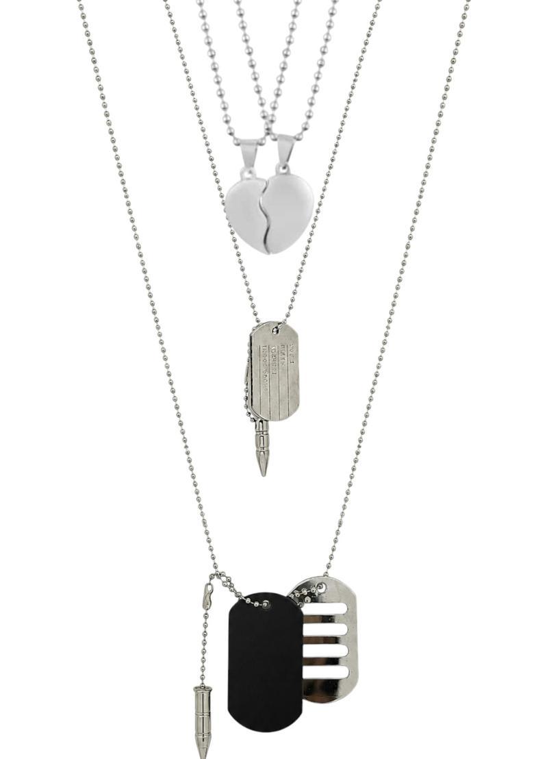 Silver Alloy Chain Pendant - Indya