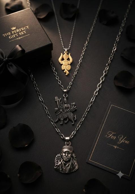 Silver Alloy Chain Pendant