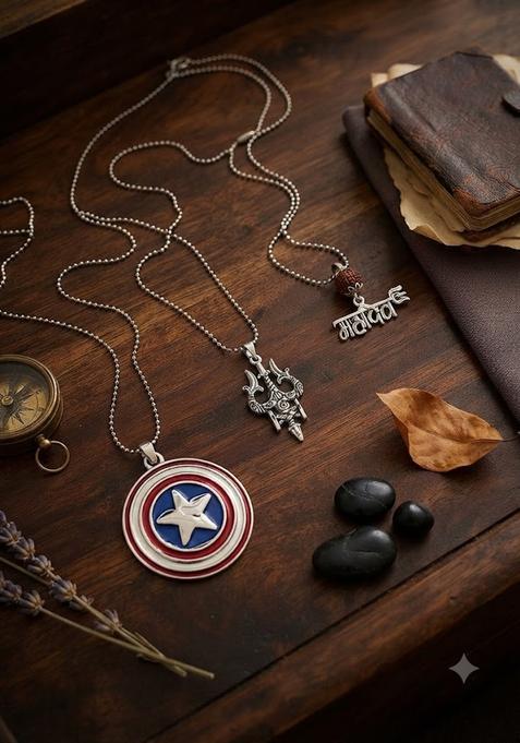 Silver Alloy Chain Pendant