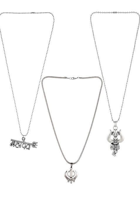 Silver Alloy Chain Pendant