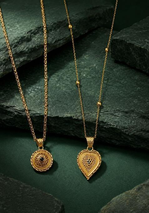 Golden Alloy Chain Pendant