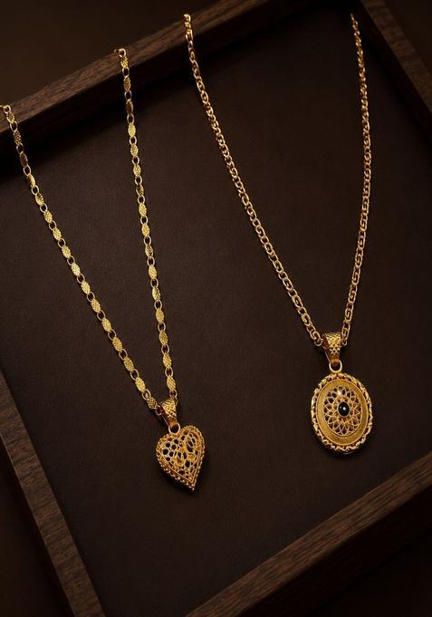 Golden Alloy Chain Pendant