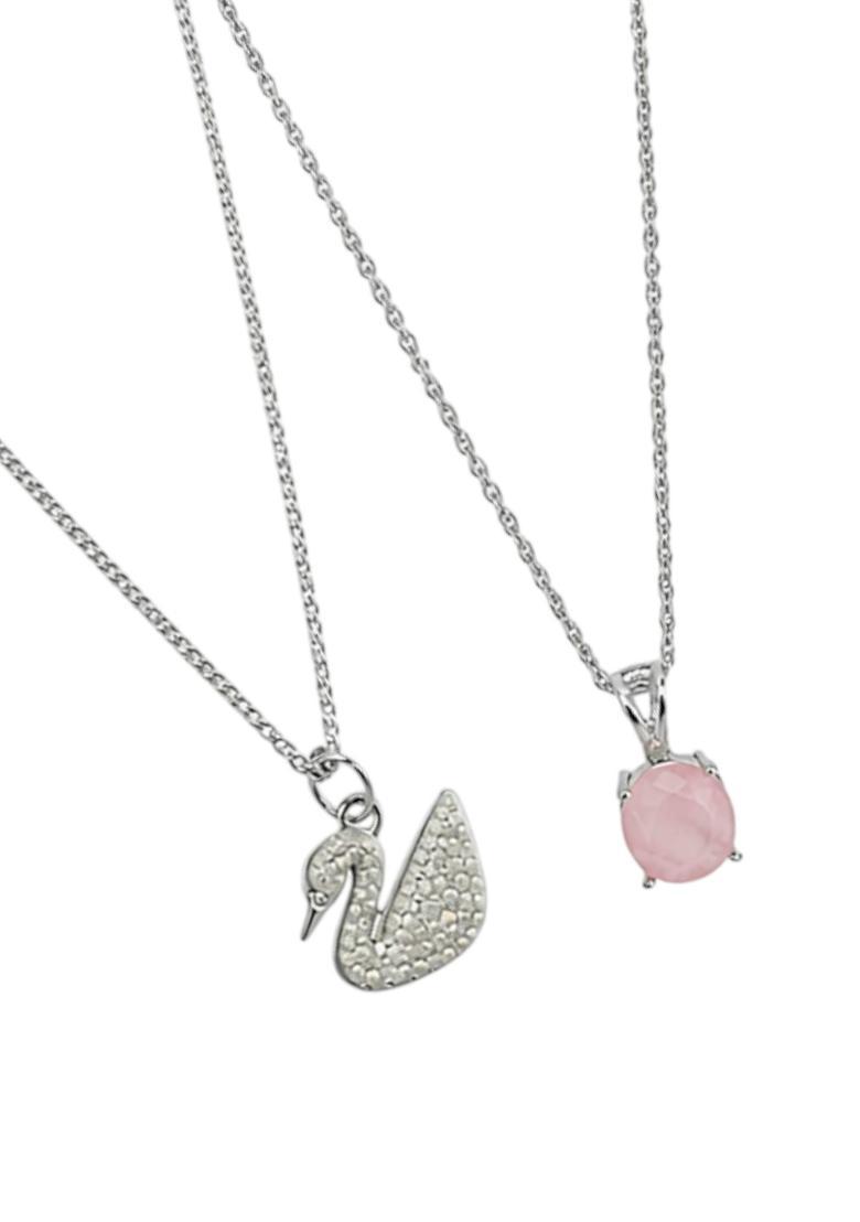 Silver Alloy Chain Pendant - Indya