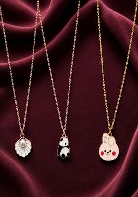 Rose Gold Alloy Chain Pendant