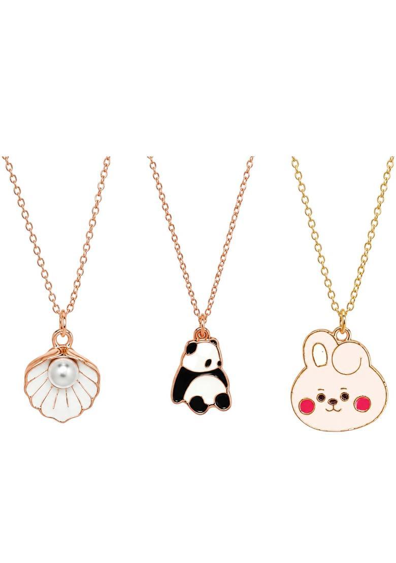 Rose Gold Alloy Chain Pendant - Indya