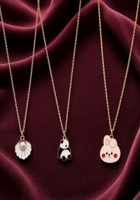 Rose Gold Alloy Chain Pendant