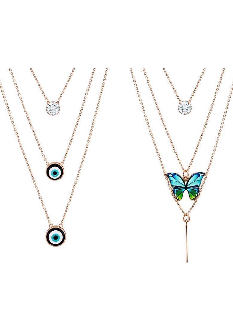 Rose Gold Alloy Chain Pendant - Indya