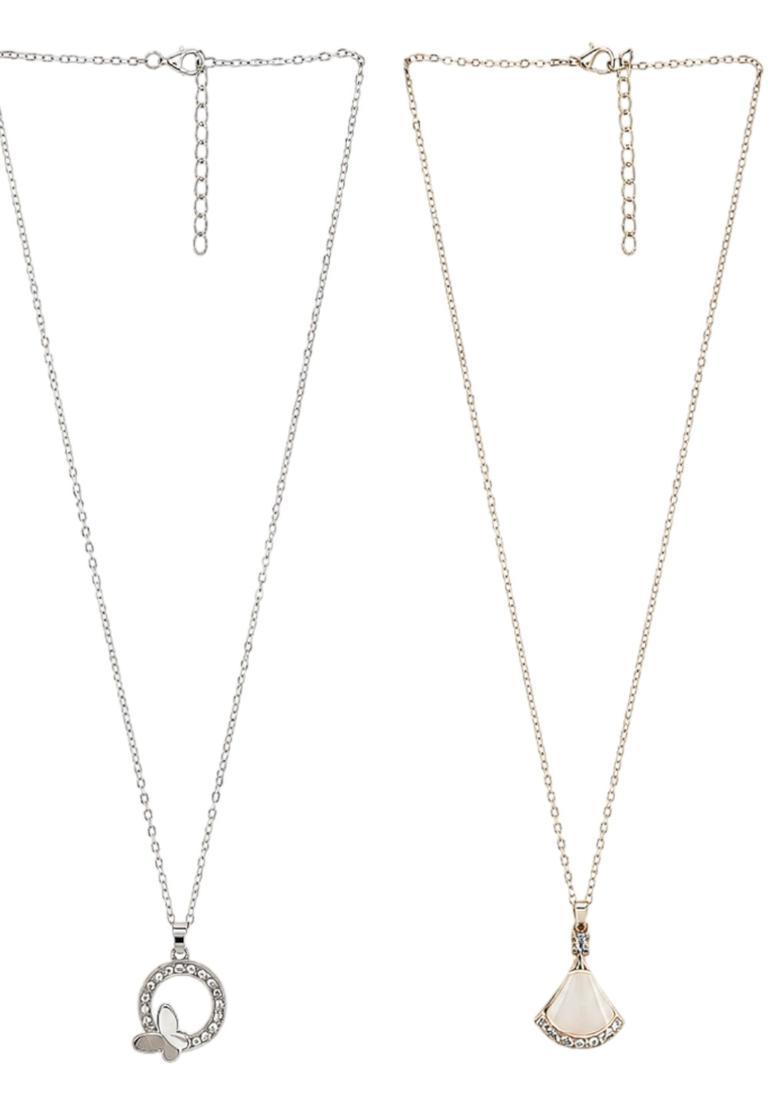 Multicolor Alloy Chain Pendant - Indya