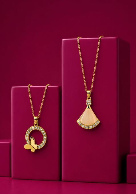 Golden Alloy Chain Pendant