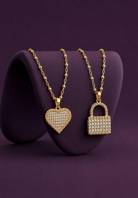 Golden Alloy Chain Pendant