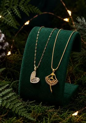 Golden Alloy Chain Pendant