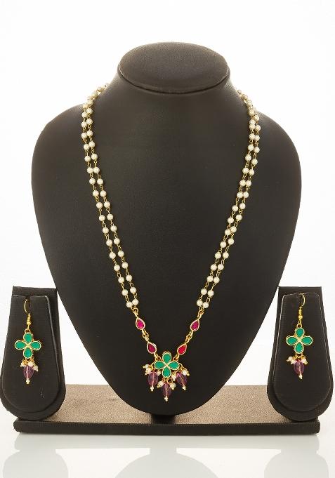 Multicolor Alloy Necklace Set