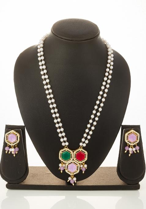 Multicolor Alloy Necklace Set