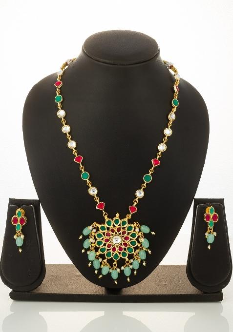 Multicolor Alloy Necklace Set