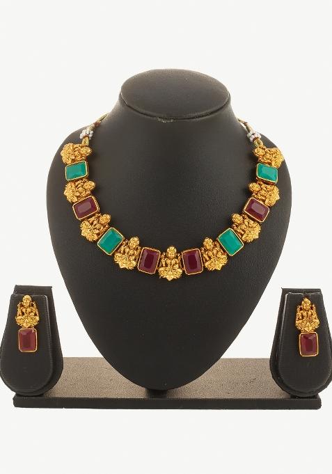 Multicolor Alloy Necklace Set