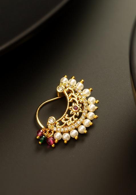 Golden Alloy Nose Pin