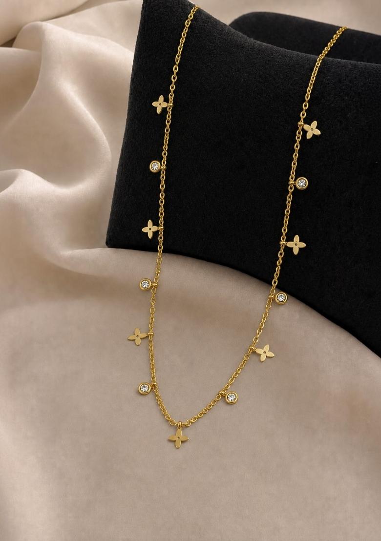 Gold Alloy Chain Pendant - Indya