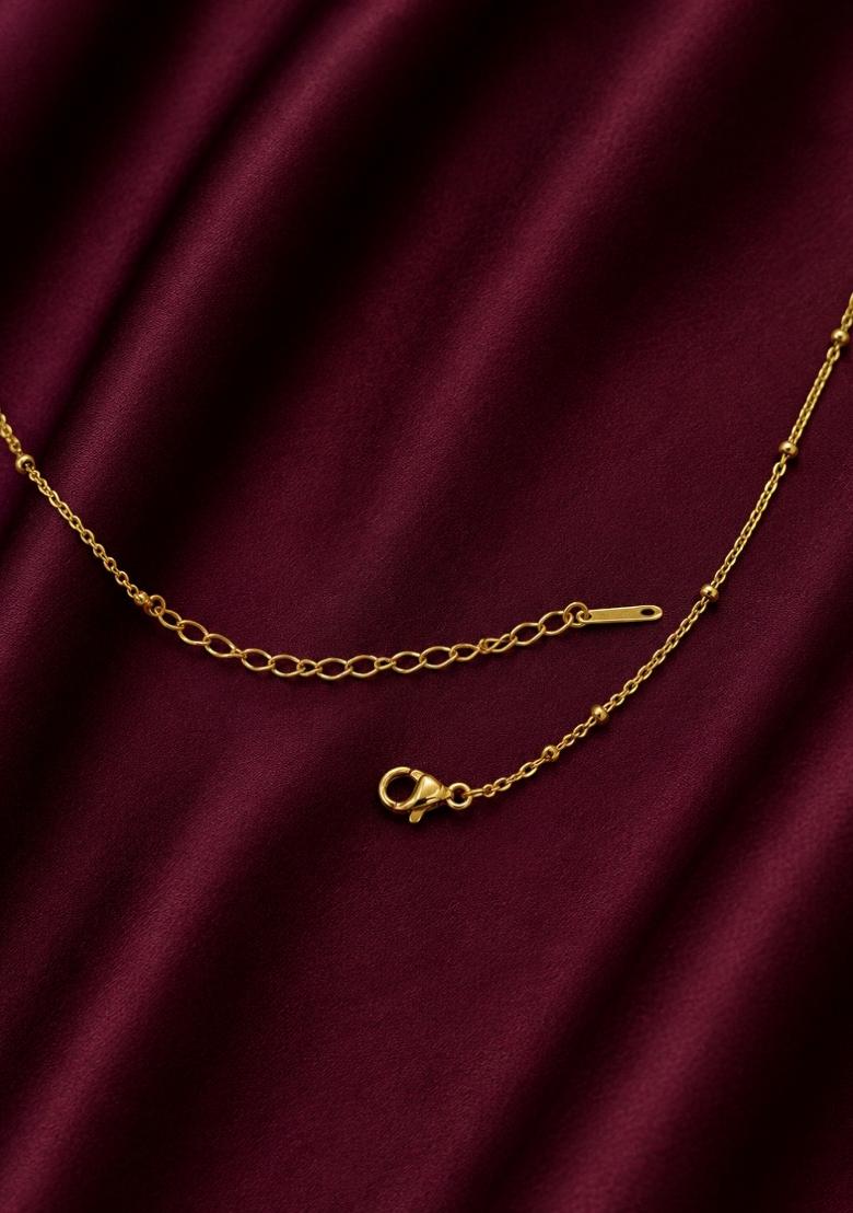 Gold Alloy Chain Pendant - Indya