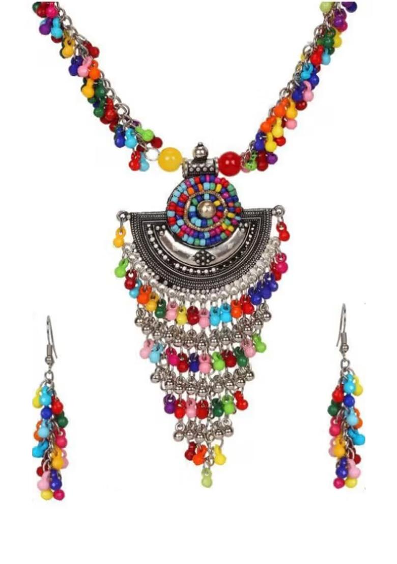 Multicolor Boho Drop Style Long Necklace For Women