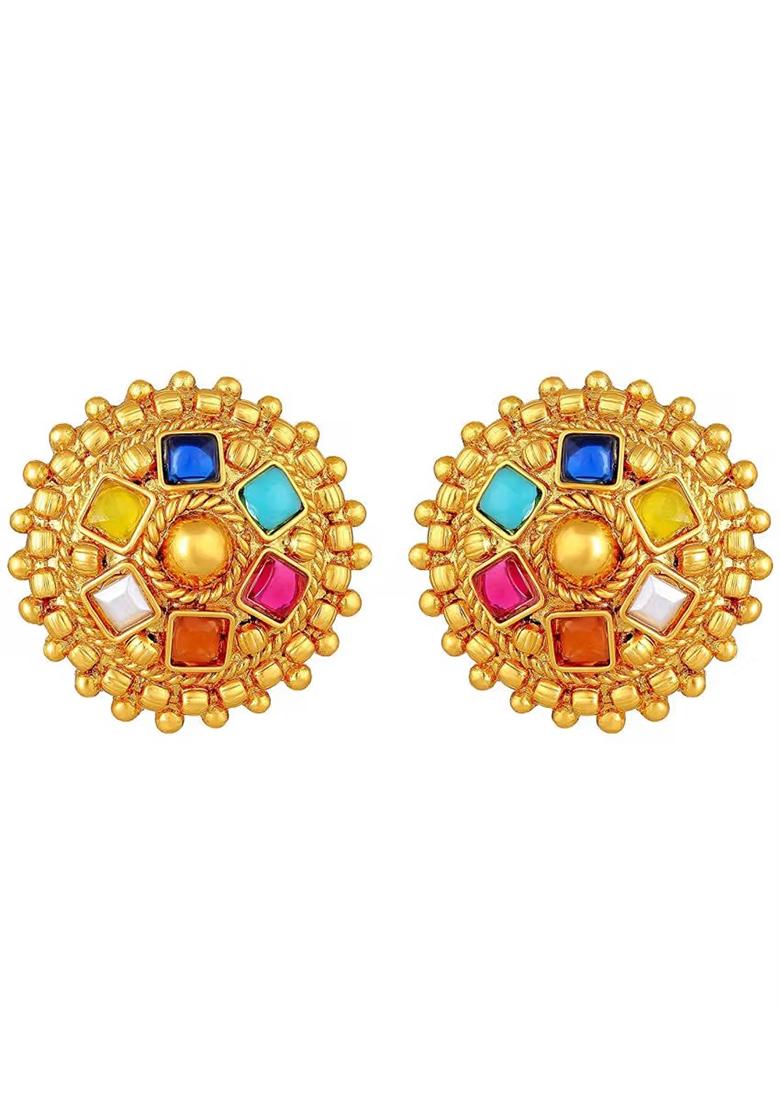 Multicolor Metallic Choker Set For Women