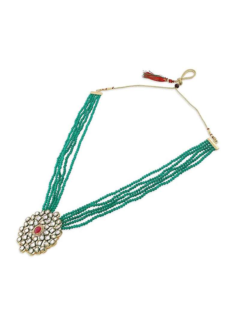 Green Crystal Necklace - Indya