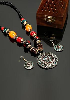 Multi Big Beads Necklace