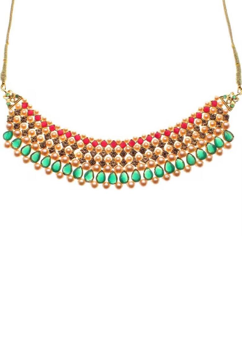 Red Green Choker Golden