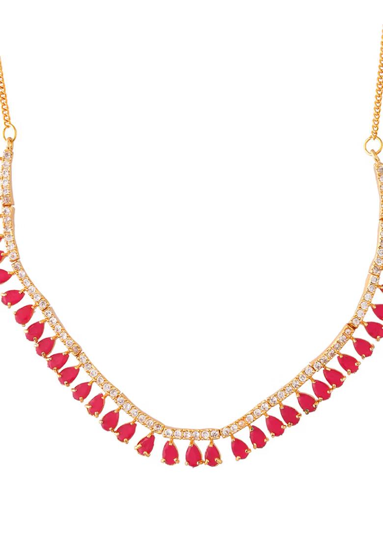 Pink Drop Choker Set