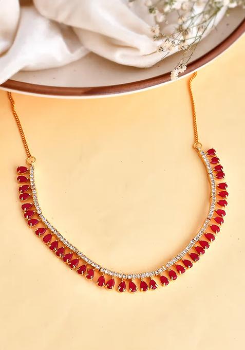 Pink Drop Choker Set