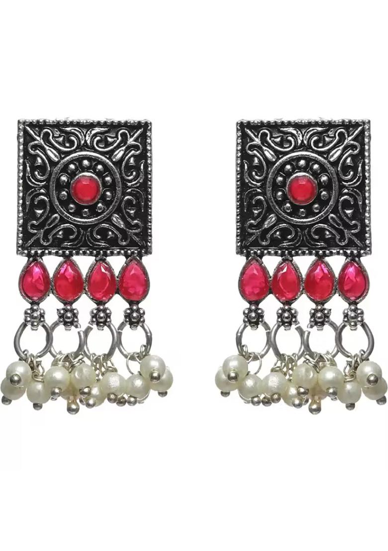 Ruby Multi Square Tassel