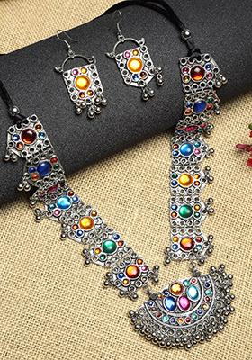 Multi Long Banjara Jhhalar Necklace