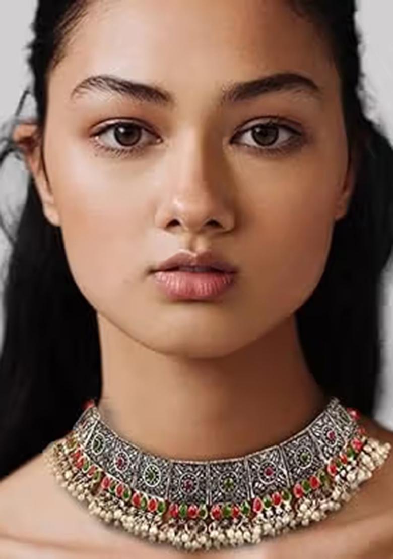 Maroon Green Multi Square Tassel