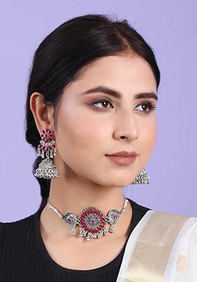 Gs Red Chakri Choker