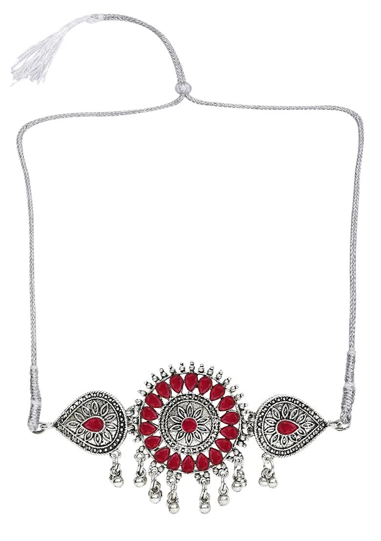 Gs Red Chakri Choker