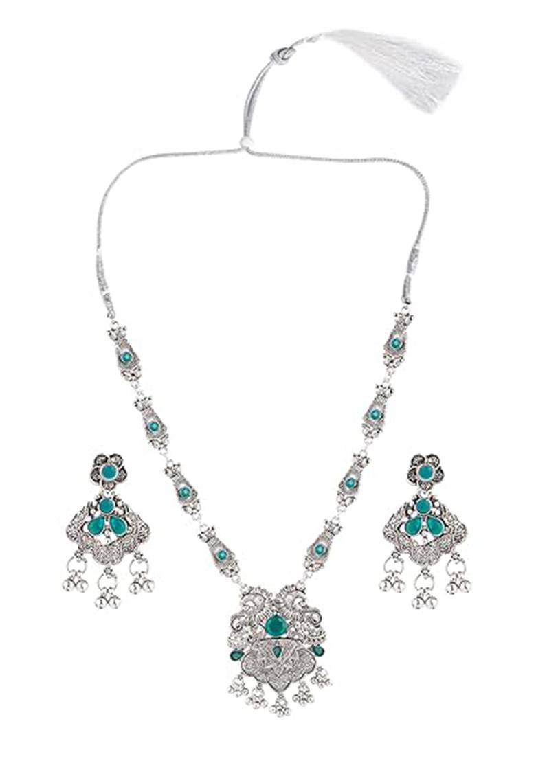 Gs Blue Double S Long Necklace