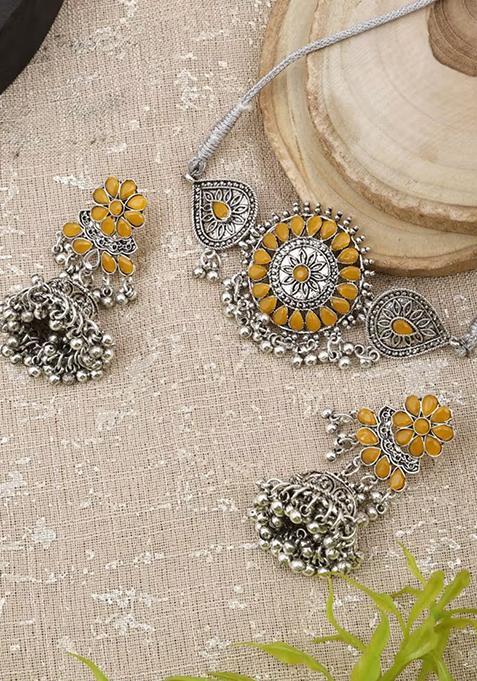 Gs Yellow Chakri Necklace