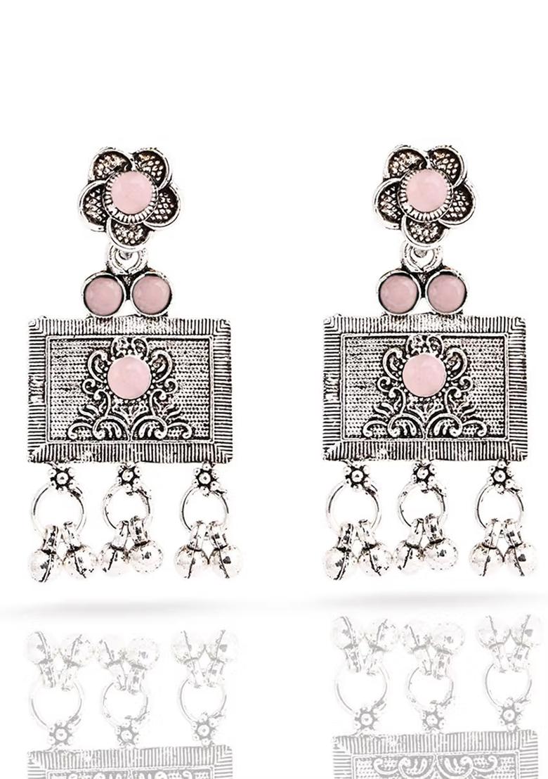 Gs Pink Square Long Necklace