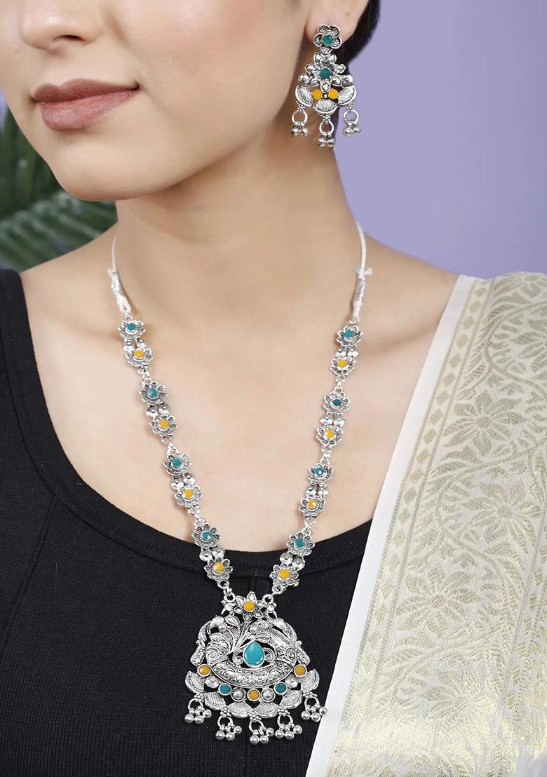 Gs Blue Yellow S Long Necklace