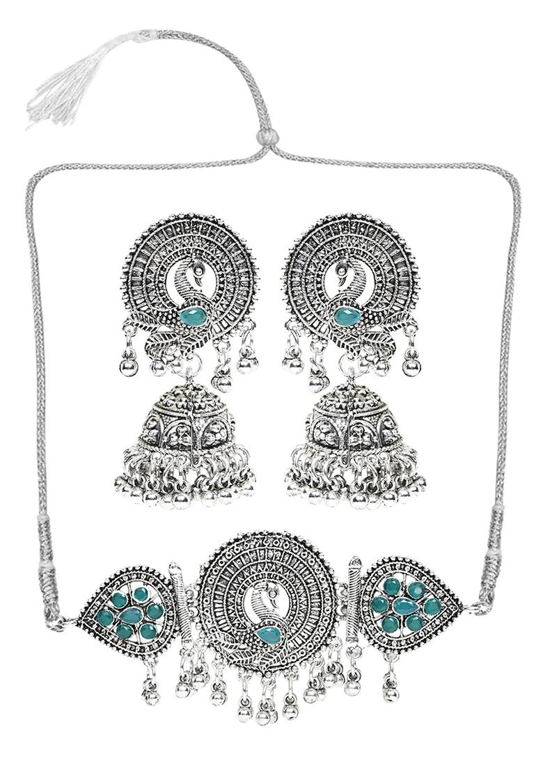 Gs Peacock Blue Choker