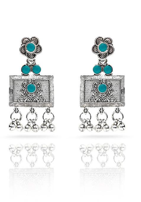 Gs Green Square Long Necklace