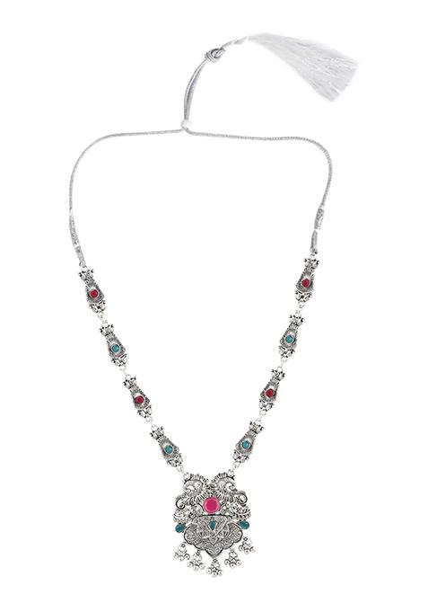 Gs Multicolor Double S Long Necklace